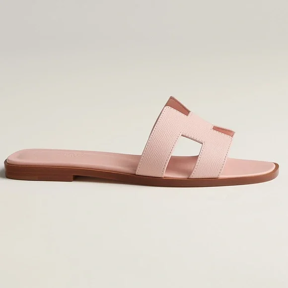 NEW HERMÈS ORAN SANDALS Rose Pâle - Picture 17 of 17